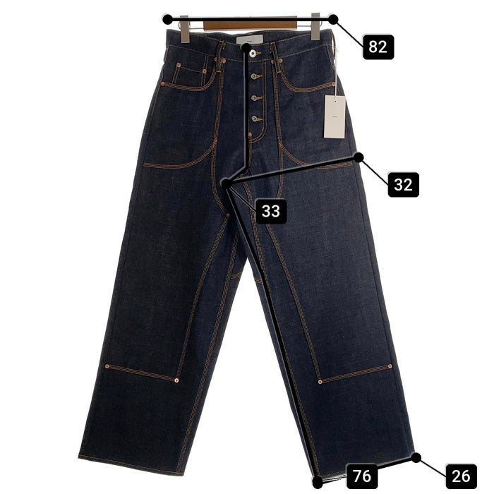 SUGARHILL シュガーヒル CLASSIC DOUBLE KNEE DENIM PANTS 馬革 ホース