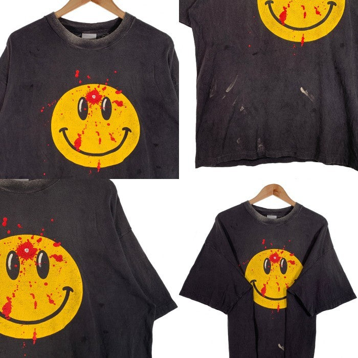 READYMADE レディメイド SS T-SHIRT SMILE/BLACK スマイル プリントTシャツ ブラック RE-CO-BK-00-00-279 Size XL 福生店