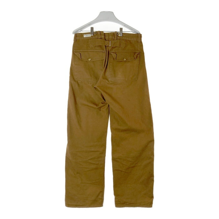 HELLER'S CAFE WAREHOUSE ヘラーズカフェ ウエアハウス サスペンダーボタン シンチバック ダック素材 ワークパンツ ブラウン size31 瑞穂店