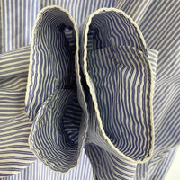 STUSSY ステューシー Big Button Stripe Shirt ビッグボタン ストライプシャツ ブルー sizeM 瑞穂店