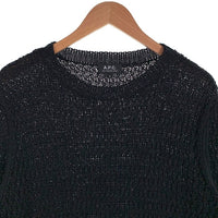 A.P.C. アーペーセー ニット セーター リネン ブラック 24193-1-82531 Size M 福生店
