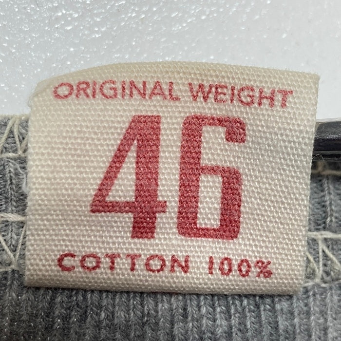 The REAL McCOY'S リアルマッコイズ BALL PARK KNIT WEAR ヘンリーネック サーマル 長袖カットソー グレー sizeXL 瑞穂店