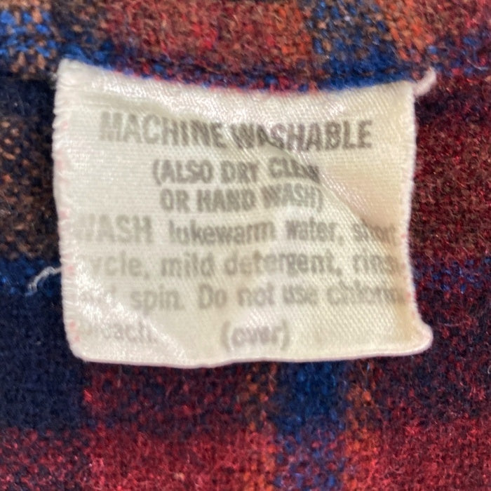 PENDLETON ペンドルトン 70's USA製 ウールシャツ 片ポケット ボルドーxブラウン sizeM 瑞穂店