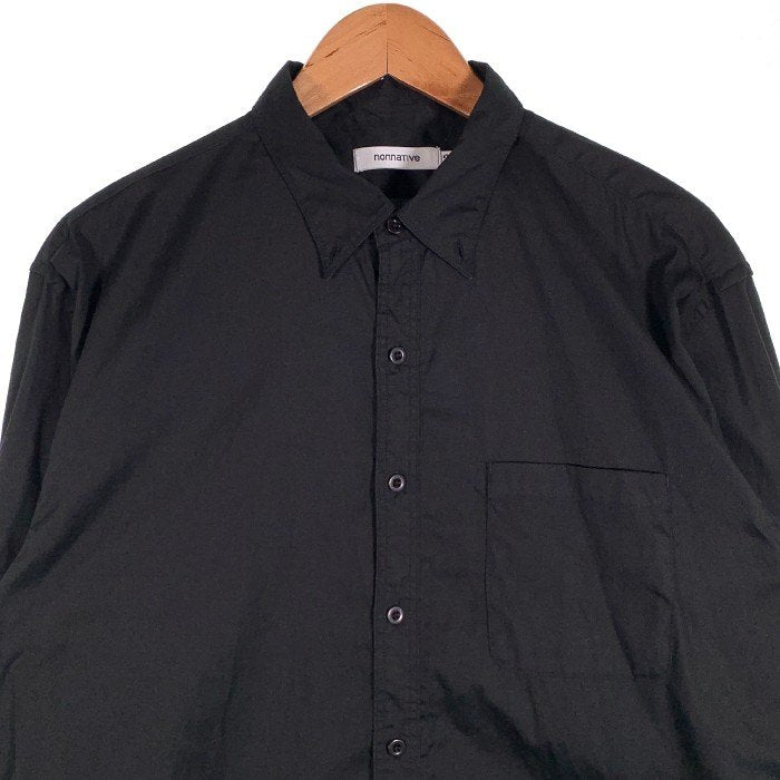 nonnative ノンネイティブ 19AW B.D SHIRT RELAXED FIT COTTON PIN OXFORD ボタンダウンシャツ ブラック 長袖 NN-S3606 Size 2 福生店