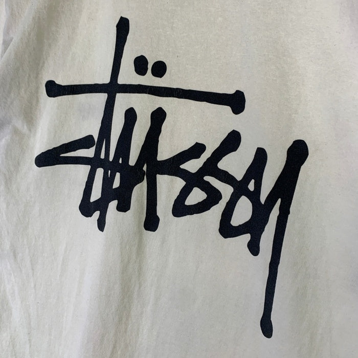 STUSSY ステューシー 両面プリント ロゴ 半袖 Tシャツ ナチュラル Size M 福生店