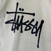 STUSSY ステューシー 両面プリント ロゴ 半袖 Tシャツ ナチュラル Size M 福生店
