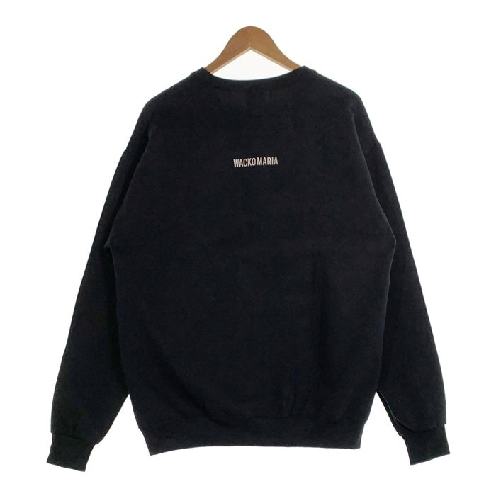 WACKO MARIA ワコマリア STAND BY ME SWEATSHIRT スタンドバイミープリント クルーネックスウェットトレーナー ブラック SBM-WM-SS01 Size L 福生店