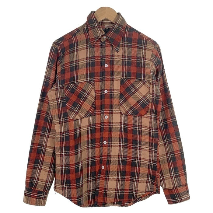 70's BIG MAC ビッグマック フランネルチェックシャツ レッド ベージュ Size S 福生店