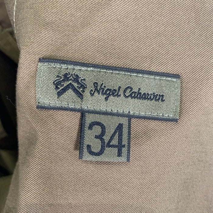 NIGEL CABOURN ナイジェルケーボン アーミーカーゴショート ショートパンツ バックサテン カーキ 8050-00-51012-1-3 Size 34 福生店