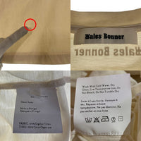 Wales Bonner ウェールズボナー 24AW HOWARD UNIVERSITY JAZZ T-SHIRT 半袖 プリントTシャツ ナチュラル Size M 福生店