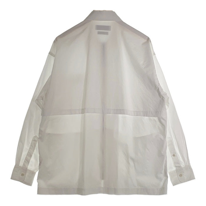 UNIVERSAL PRODUCTS ユニバーサルプロダクツ T.M. ZIP FRONT L/S BLOUSON トーマスメイソン ジップアップブルゾン ジャケット ホワイト コットン 201-60307 Size 2 福生店
