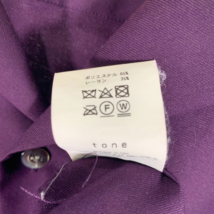 tone トーン OC REMAKE SHIRT オープンカラーリメイクシャツ 半袖 パープル TO-SS18-SS02 Size 1 福生店