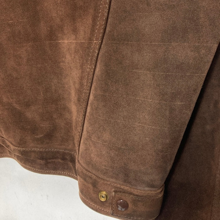 VANSON バンソン レザーカラー スウェードジャケット トラッカー ブラウン Size XS 相当 瑞穂店