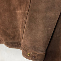 VANSON バンソン レザーカラー スウェードジャケット トラッカー ブラウン Size XS 相当 瑞穂店