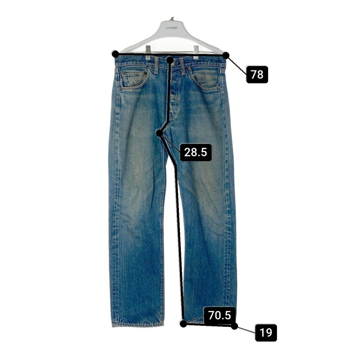 Levi’s リーバイス 501 BIGE ビッグE 70's ボタン裏6 足長R フロント平行ステッチ デニムパンツ インディゴ size- 瑞穂店