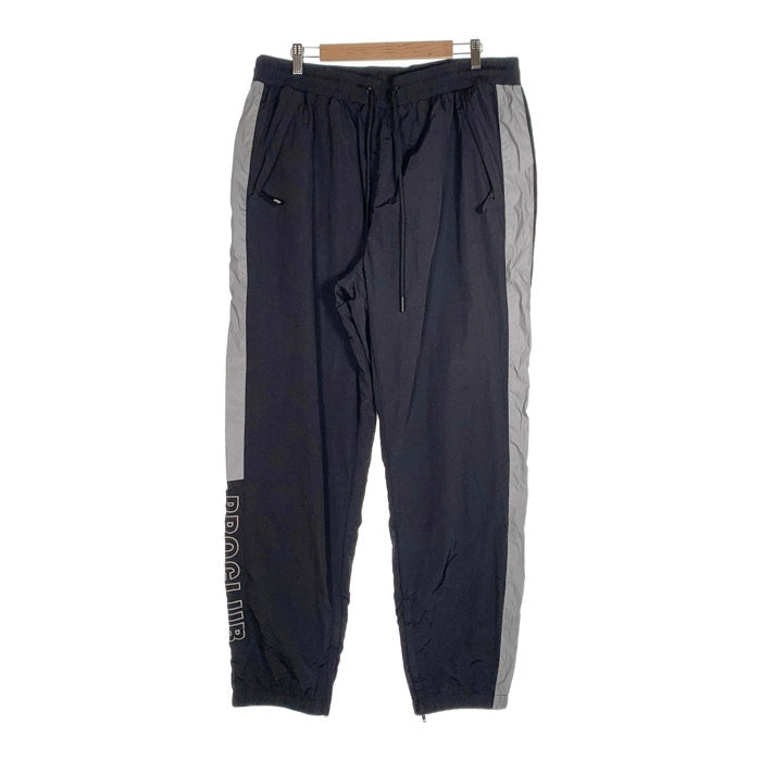 PRO CLUB プロクラブ FULL COURT WINDBREAKER PANTS ウィンドブレーカーパンツ トラック ブラック ナイロン リフレクター Size 2XL 福生店