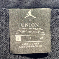 JORDAN ジョーダン UNION ユニオン NRG AS 1/2 ZIP ハーフジップ ナイロンジャケット ブラック レッド 袖スウェット AH3409-010 Size S 福生店