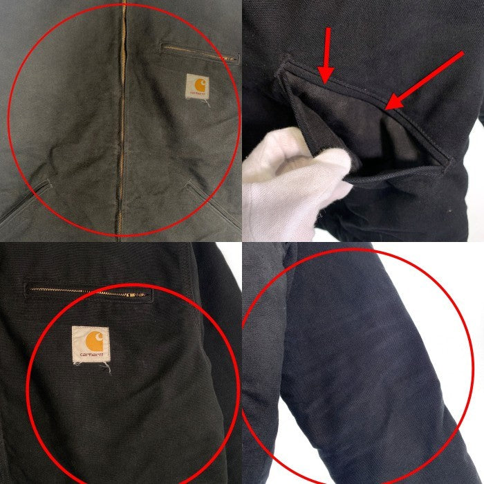 Carhartt WIP カーハートワークインプログレス OG DETROIT JACKET デトロイトジャケット ダック地 内キルティング ブラック I027358.00E Size M 福生店