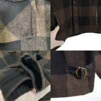 CLUCT クラクト バッファローチェック ウールシャツジャケット 中綿 ブラウン ブラック Size M 福生店