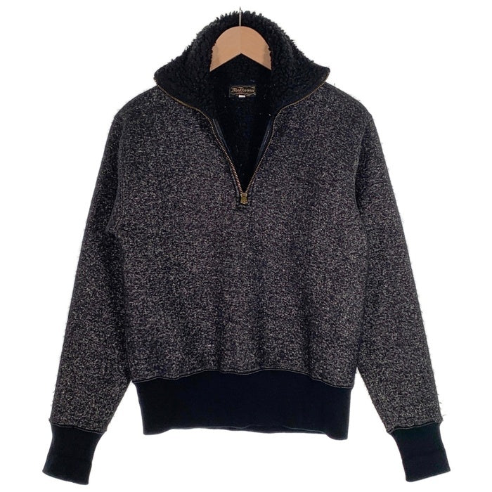 Mattson's マットソンズ FLEECE BOA HALF ZIP RACING JERSEY 裏ボア フリース ハーフジップ レーシング ジャージー スウェット ブラック チャコール Size M 福生店