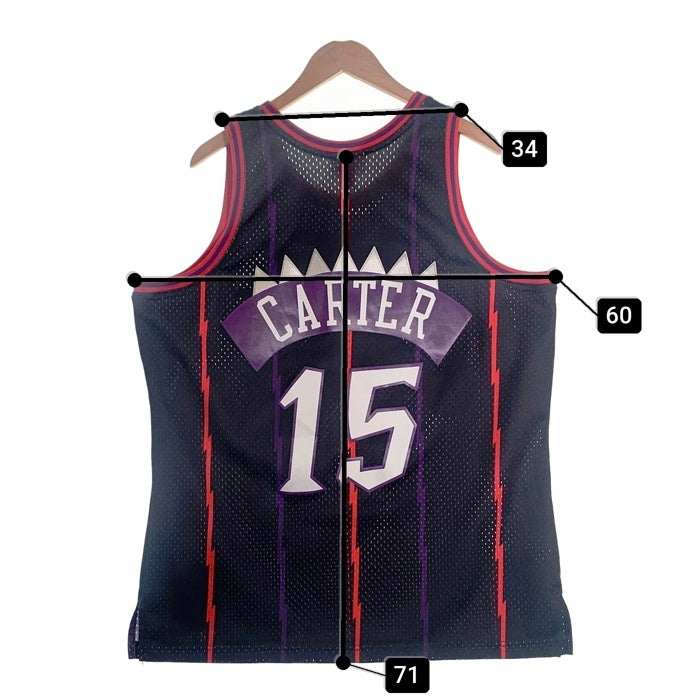 Mitchell&Ness ミッチェルアンドネス NBA トロント・ラプターズ Swingman Jersey スイングマンジャージー ヴィンス・カーター ゲームシャツ タンクトップ ブラック Size XL 福生店
