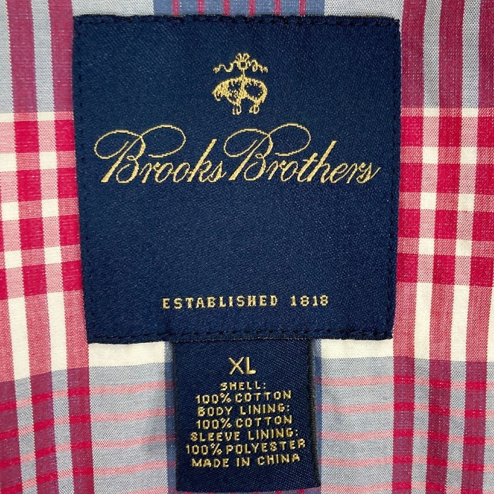 Brooks Brothers ブルックスブラザーズ ブルゾン 内側チェック ライトブルー sizeXL 瑞穂店