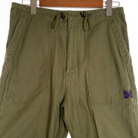 NEEDLES ニードルズ String Fatigue Pant-Back Sateen ストリングファティーグパンツ オリーブ ミリタリー NS183 Size XS 福生店