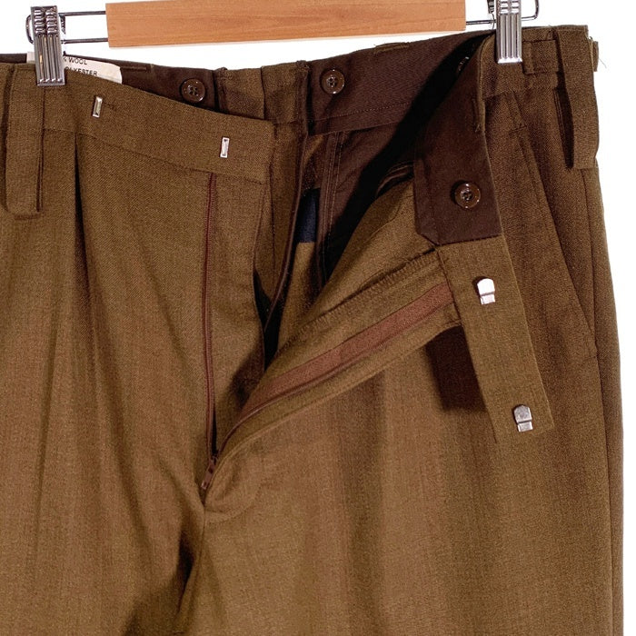 イギリス軍 BARRACK DRESS TROUSERS ウール スラックス トラウザー ブラウン 8405-99-983-1269 Size w96 福生店