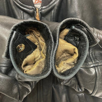 CERRUTI 1881 セルッティ ジップアップ レザージャケット ブラック Size 48 瑞穂店