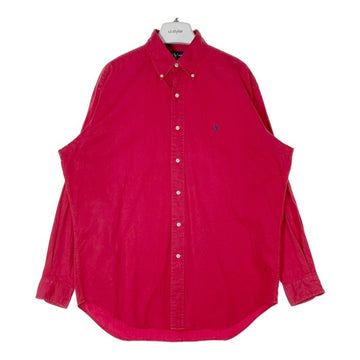 Ralph Lauren ラルフローレン BLAKE ボタンダウン 長袖シャツ レッド sizeM 瑞穂店