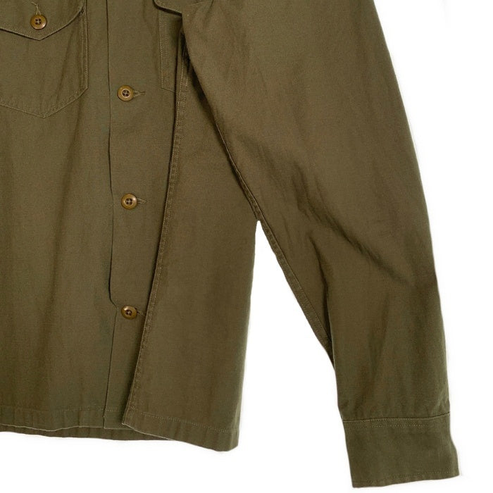 SUPREME シュプリーム 14AW ARMY Shirt アーミーバックプリント シャツ オリーブ ワッペン Size M 福生店