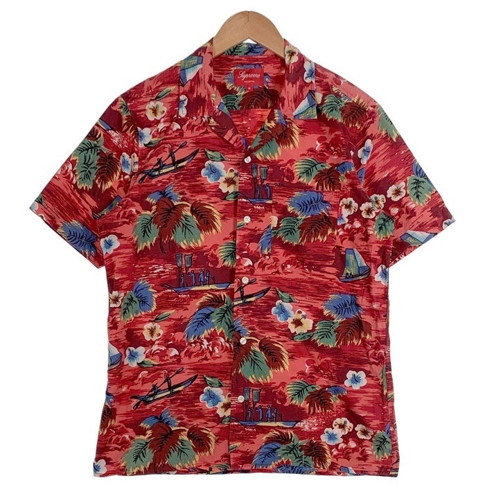 SUPREME シュプリーム 12SS Hawaian Shirt 半袖 アロハ ハワイアンシャツ レッド Size M 福生店