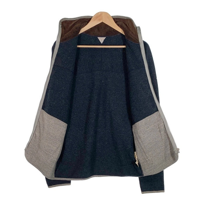 FilMelange フィルメランジェ GERRY3 圧縮ウール ジップアップジャケット  ネイビー グレー 日本製 Size 3 福生店
