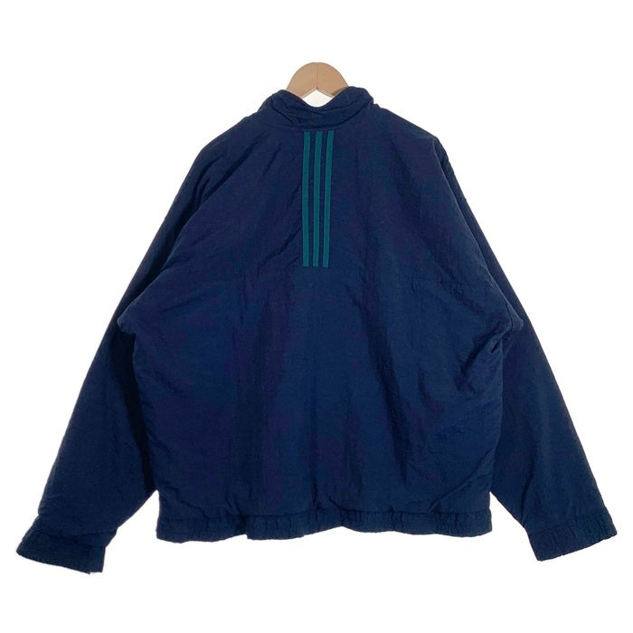 90`s Adidas アディダス ジップアップ ナイロン ジャケット ネイビー Size nL 福生店