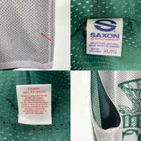 SAXON KING of the COURT バスケットボール バスケ タンクトップ ホワイト グリーン カナダ製 Size XL 福生店
