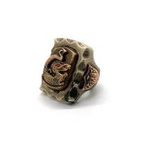 40-50's メキシカンリング ドラゴン MEXICO刻印 合金 Size 20-21号 福生店