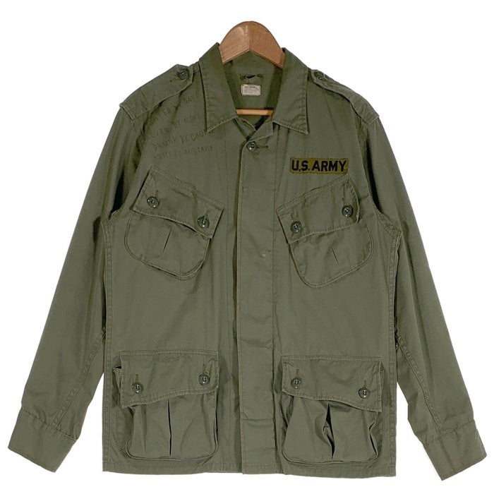 BUZZ RICKSON'S バズリクソンズ U.S.ARMY ジャングルファティーグ ミリタリージャケット ペイント&ハードウォッシュ オリーブ BR12950 12247 Size M-S 福生店