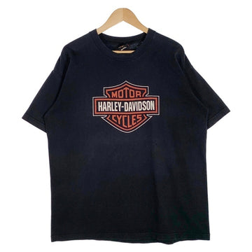 HARLEY-DAVIDSON ハーレーダビッドソン バー&シールド イーグル プリント Tシャツ ブラック Size XL 福生店