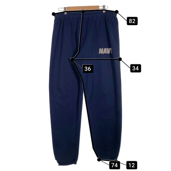 SOFFE ソフィ U.S. NAVY Sweat Pants 米海軍 リフレクタープリント スウェットパンツ ネイビー Size L 福生店