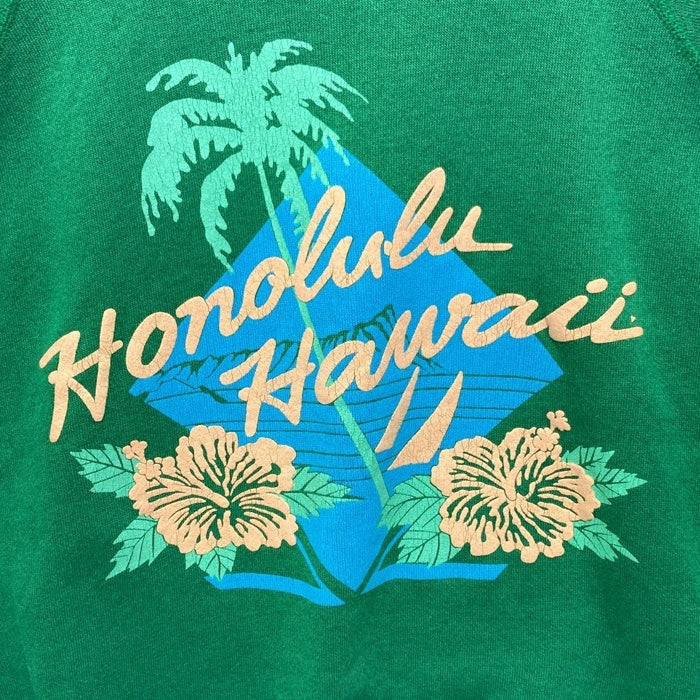 ULTRA SWEATS USA製 HONOLULU HAWAII スウェットトレーナー グリーン sizeXL 瑞穂店