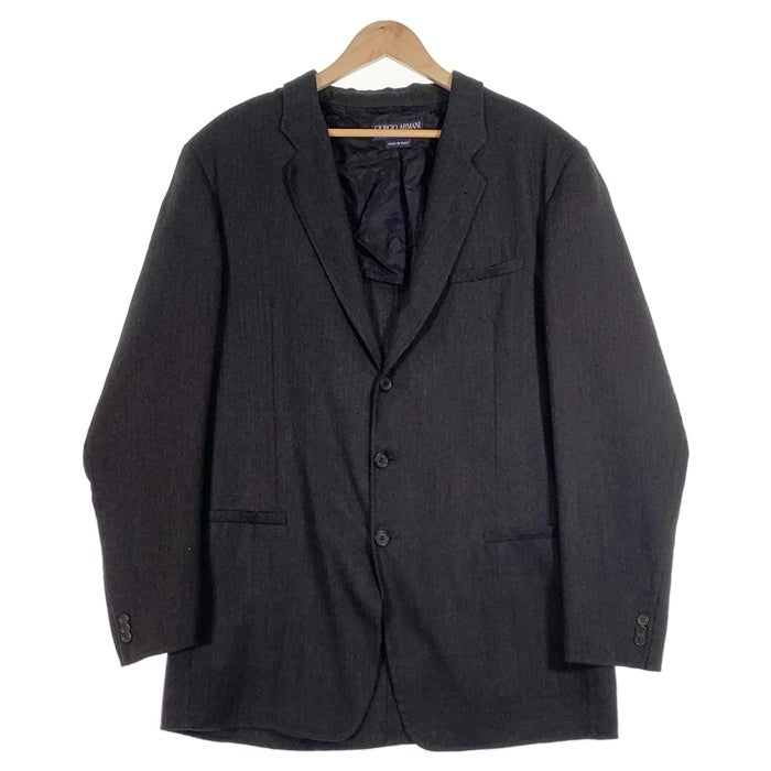 GIORGIO ARMANI ジョルジオアルマーニ CLASSICO ウール 3B テーラードジャケット グレー Size 48 福生店