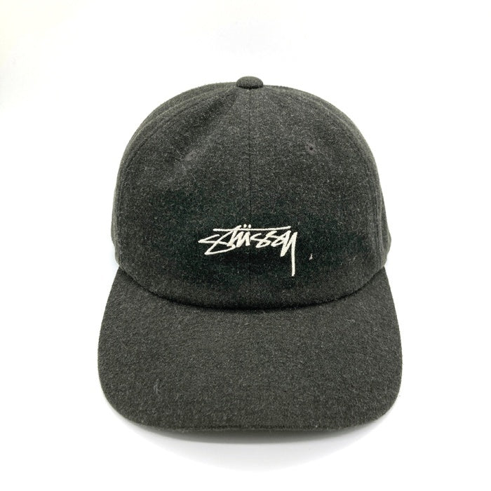 STUSSY ステューシー ショーンロゴ刺繍 キャップ カーキ 瑞穂店