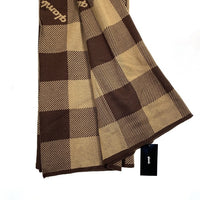 glamb グラム 大判ストール チェック柄 ブラウン アクリル GB0138/AC10 福生店