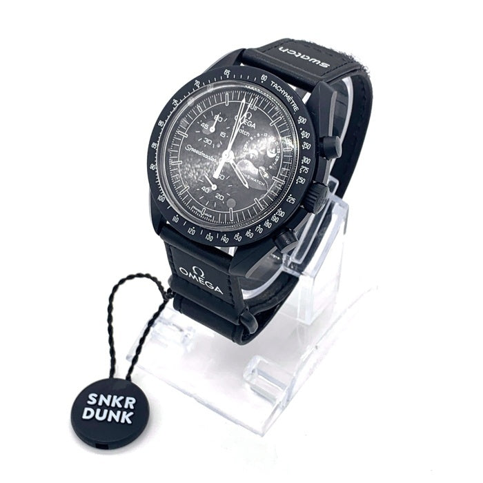 OMEGA オメガ SWATCH スウォッチ MISSION TO THE MOONPHASE BIOCERAMIC MOONSWATCH COLLECTION 腕時計 ブラック 福生店