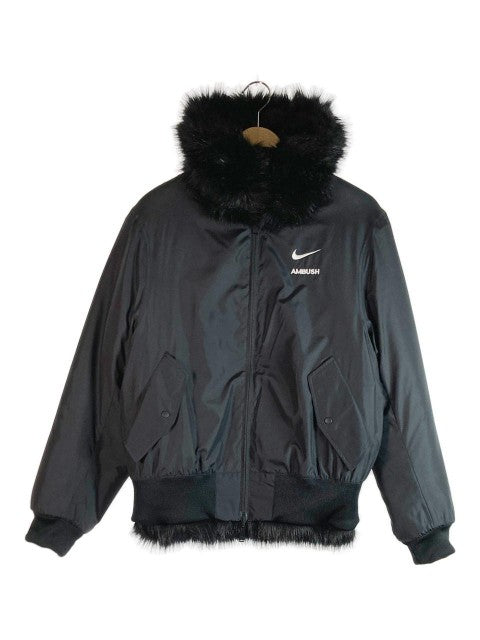 AMBUSH×NIKE アンブッシュ×ナイキ AQ9225-010 18AW Reversible Faux Fur Coat Jacket リバーシブルフェイクファー ジップアップブルゾン ブラック sizeS 瑞穂店
