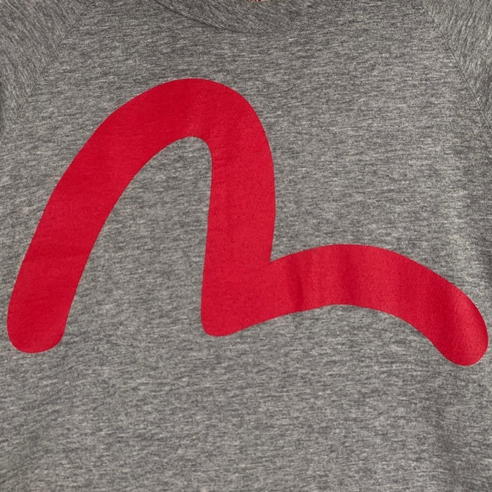 EVISU エヴィス カモメプリント ロングスリーブTシャツ ラグラン グレー Size 40 福生店