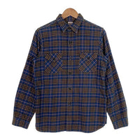 WAREHOUSE ウエアハウス チェック フランネルシャツ ネイビー Size M 福生店