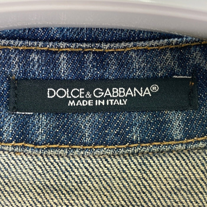 DOLCE&GABBANA ドルチェアンドガッバーナ ダメージ加工 Gジャン デニムジャケット インディゴ size44 瑞穂店