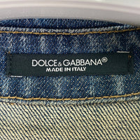 DOLCE&GABBANA ドルチェアンドガッバーナ ダメージ加工 Gジャン デニムジャケット インディゴ size44 瑞穂店