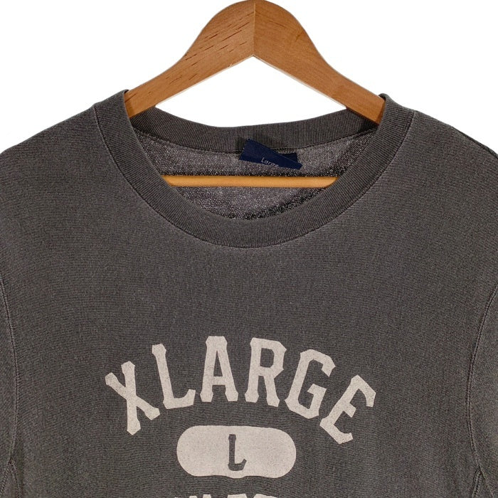 XLARGE エクストララージ 半袖スウェットクルーネック チャコールグレー 0121207 薄手 Size L 福生店